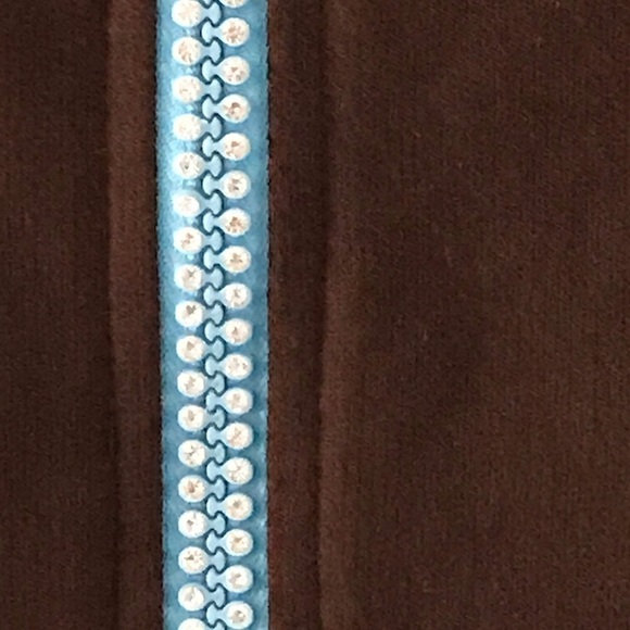 Quacker Factory Embellished Zip Up - Picture 3 of 4